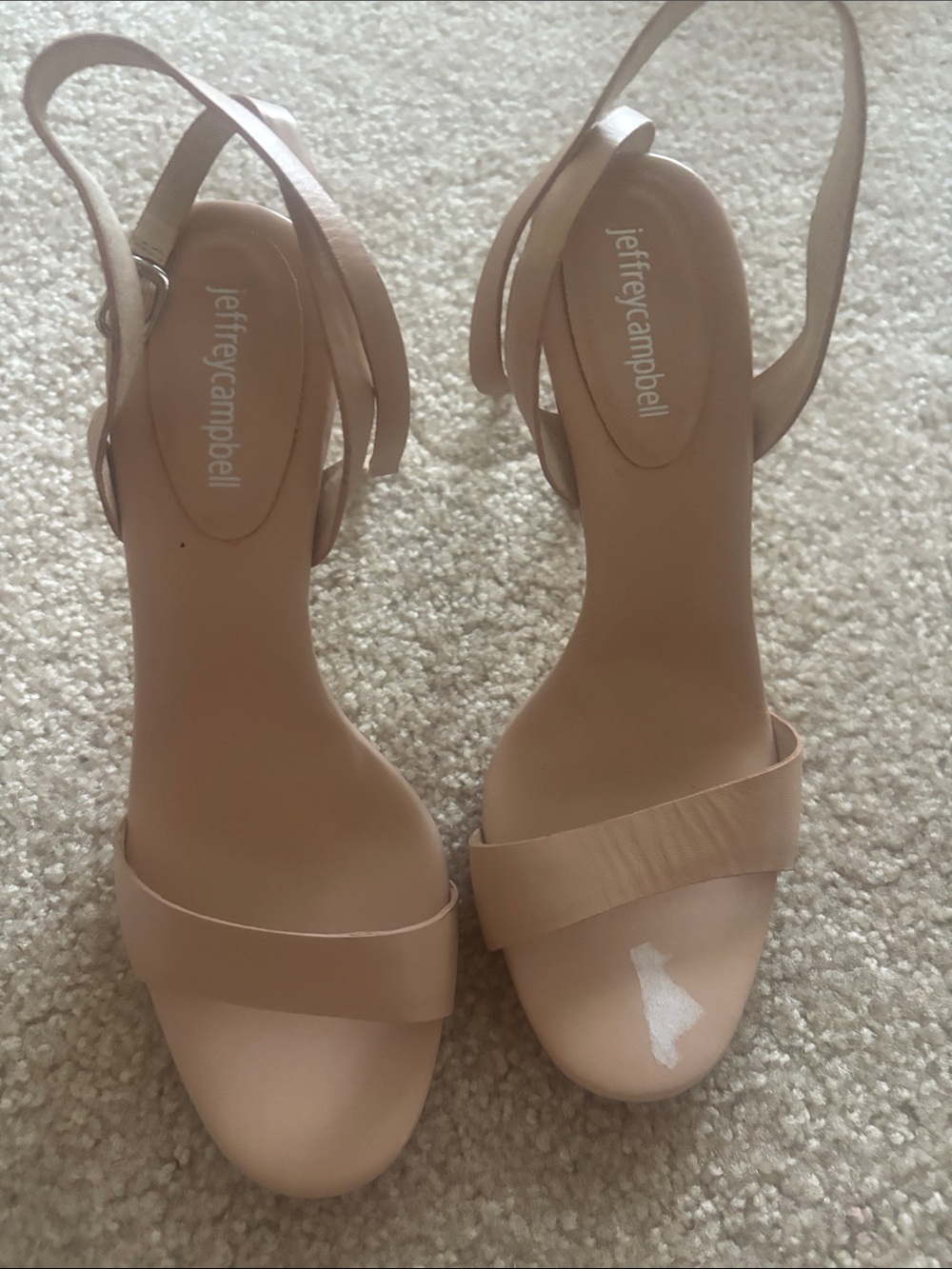 Jeffrey Campbell Blush Nude Strappy Heels